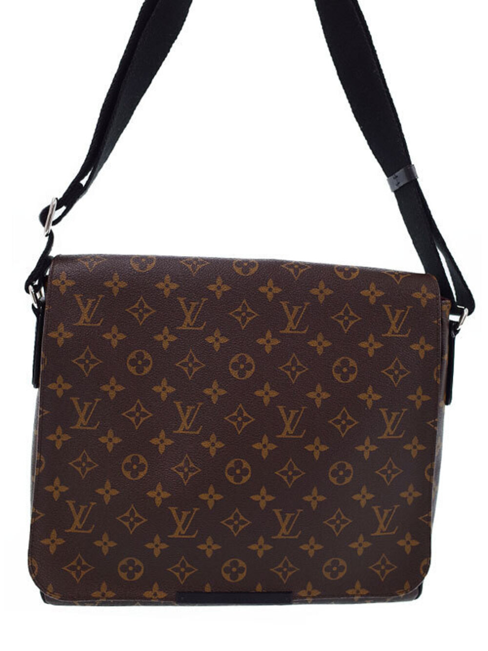 Louis Vuitton Monogram Macassar Brown District Shoulder Bag
